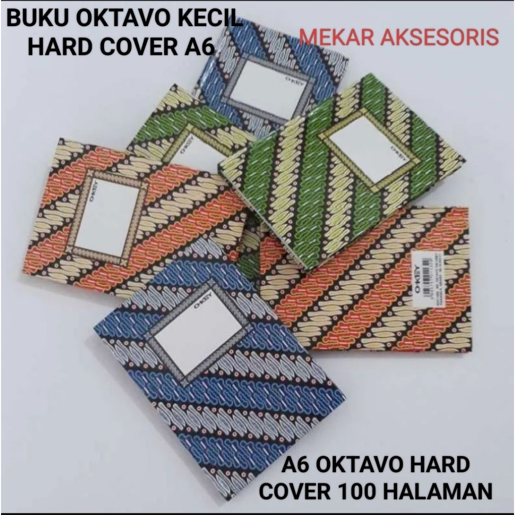 

Buku Oktavo kecil Ukuran A6 isi 100 halaman Perlengkapan Atk