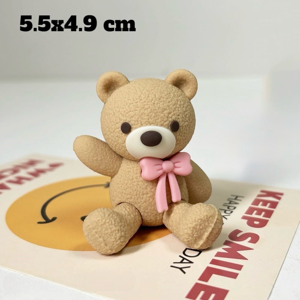 Hiasan kue beruang / cake topper bear / teddy bear / pajangan teddy bear beruang / awan
