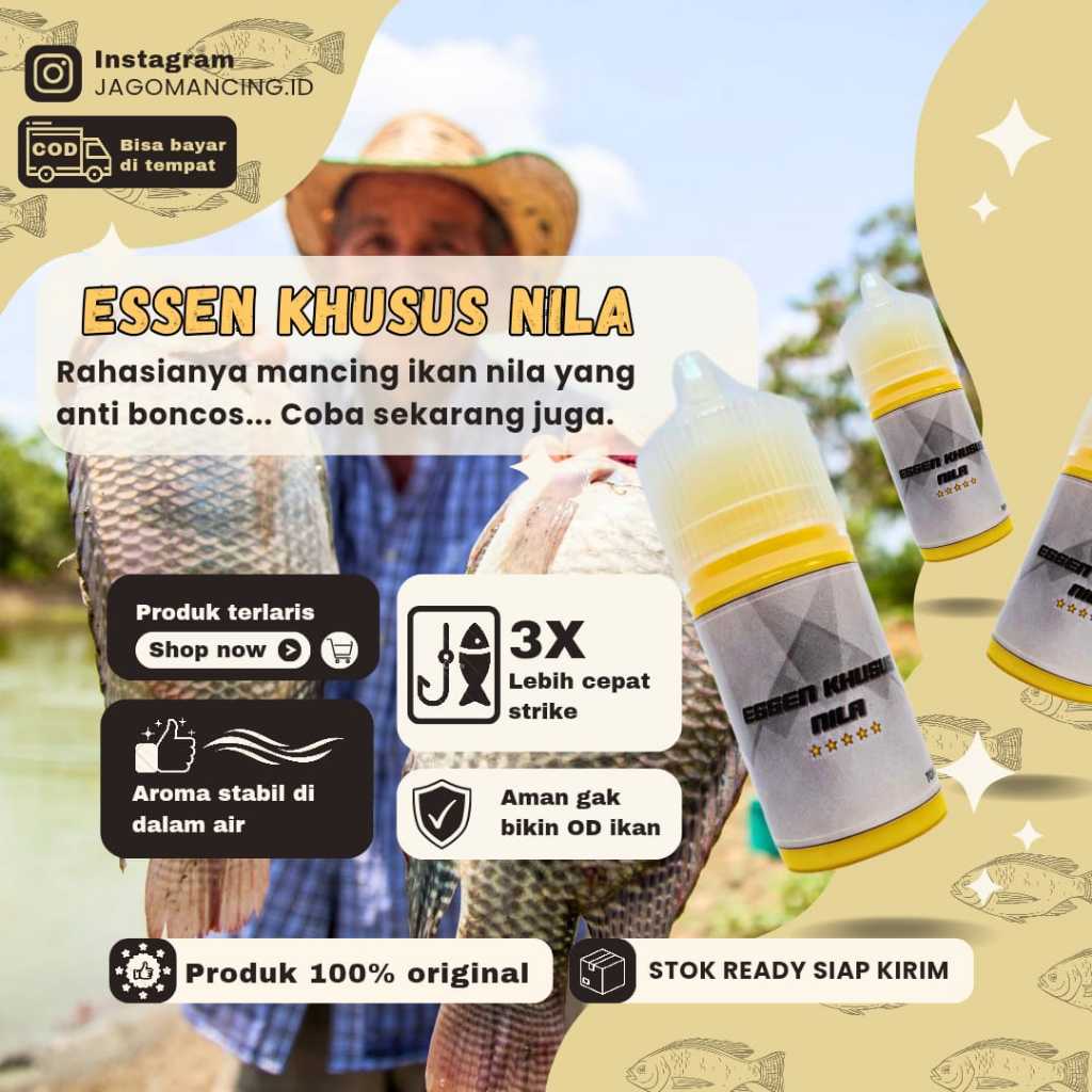 (Essen Terlaris) Essen Ikan Nila Susu Madu Umpan Ikan Nila Galatama Strike Terus