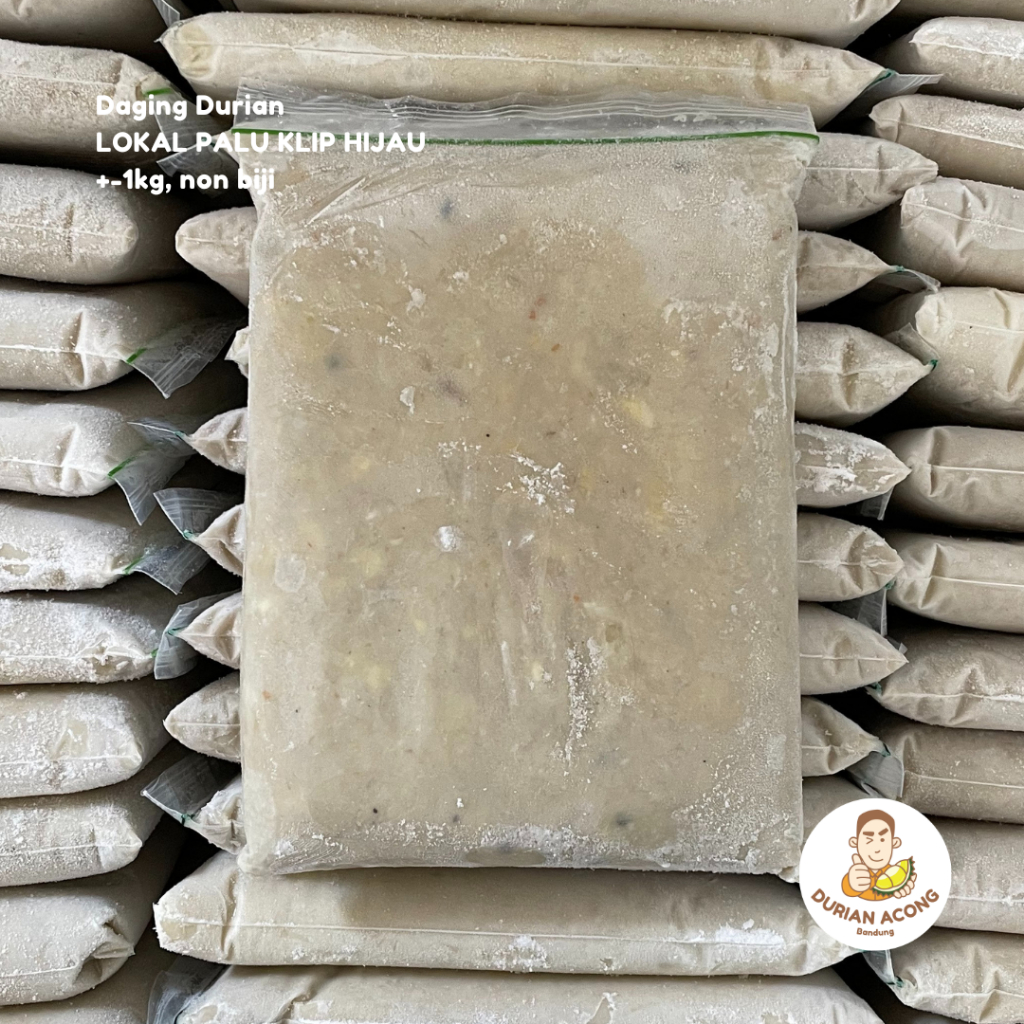 

Daging Durian LOKAL PALU Klip HIJAU +-1 kg