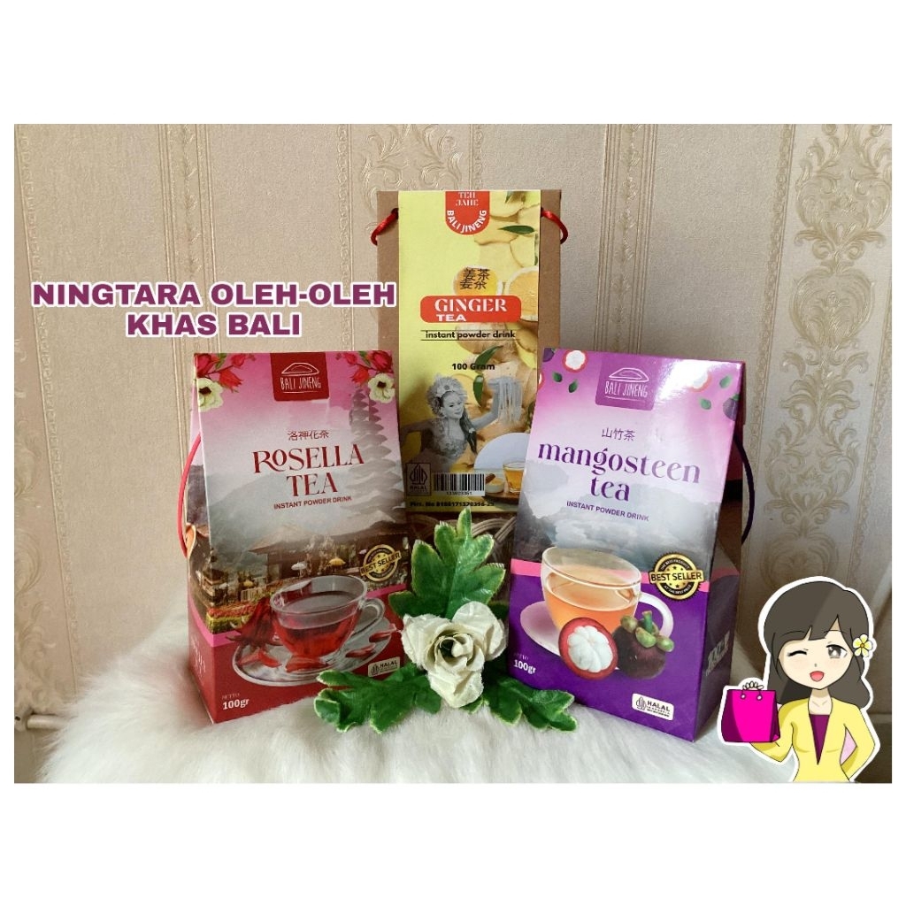 

BALI JINENG TEA - TEH JAHE, MANGGIS, ROSELLA (GINGER, MANGOSTEEN, ROSELLA)