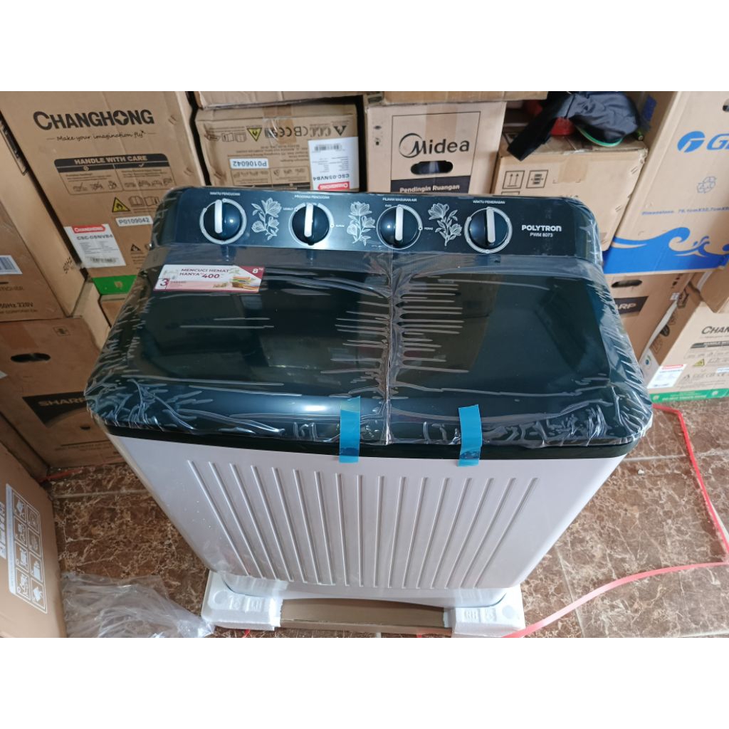 mesin cuci polytron 8073 /mesin cuci 8kg polytron