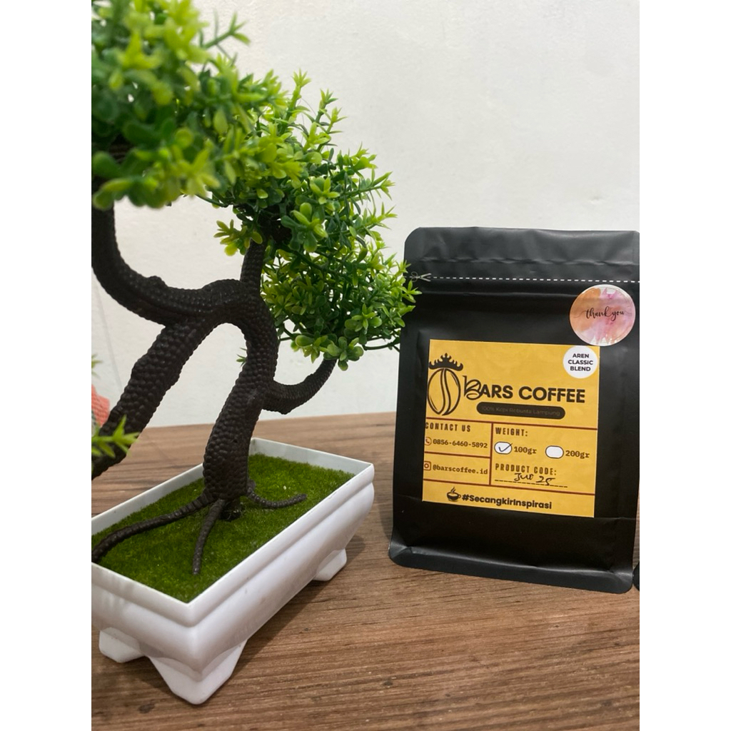 

BARSCOFFEE | VARIAN BARU!!! AREN CLASSIC BLEND 100G KOPI ROBUSTA LAMPUNG