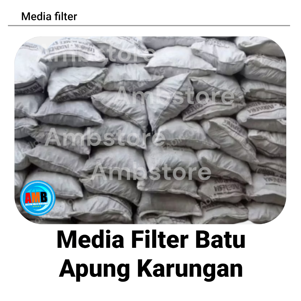 batu apung 20kg media filter kolam koi / batu apung karungan / batu apung media filter / batu apung