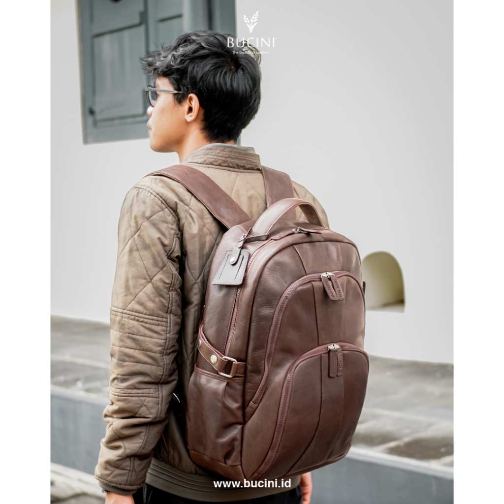 Leather Backpack I Tas Ransel - Tas Punggung Kulit Pria & Wanita BUCINI Berbah