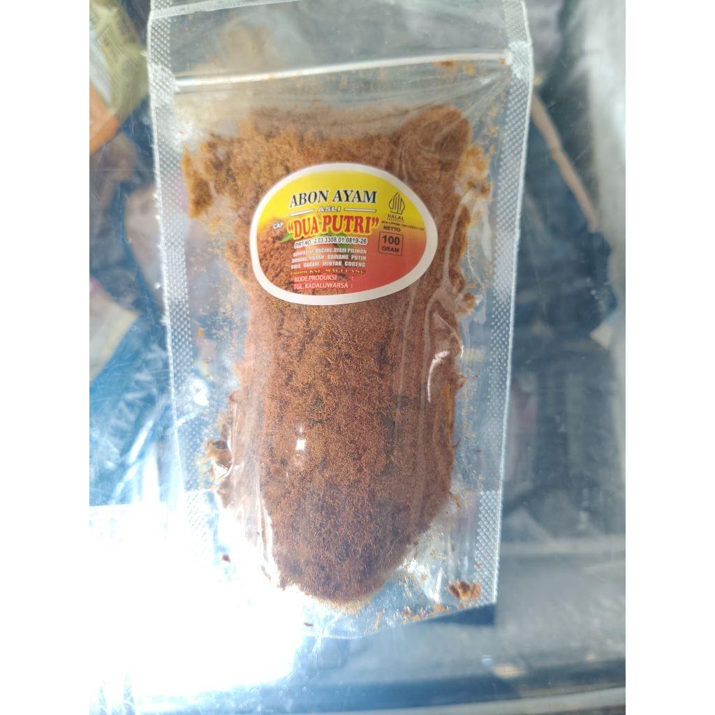 

Abon Ayam Asli Cap Dua Putri – 100 gram