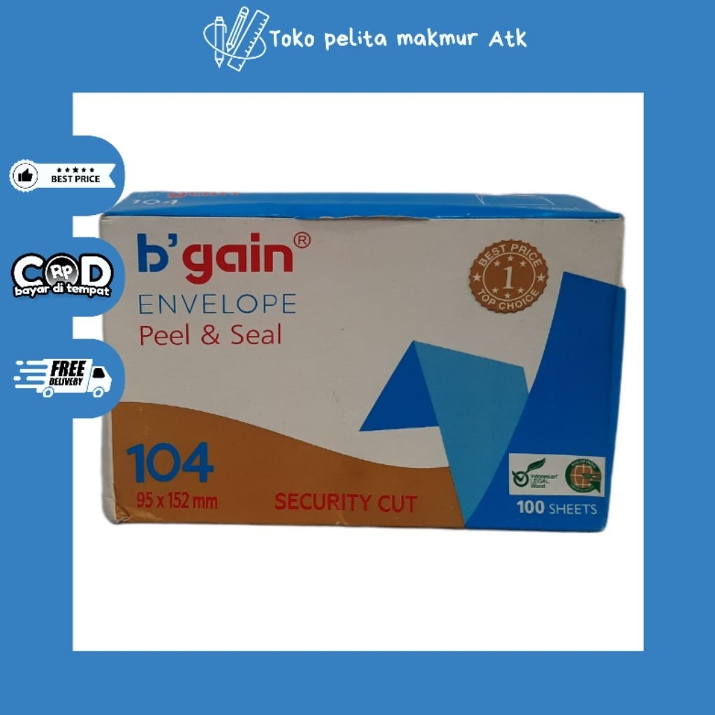 

AMPLOP B'GAIN POLOS (1 pack isi 100)