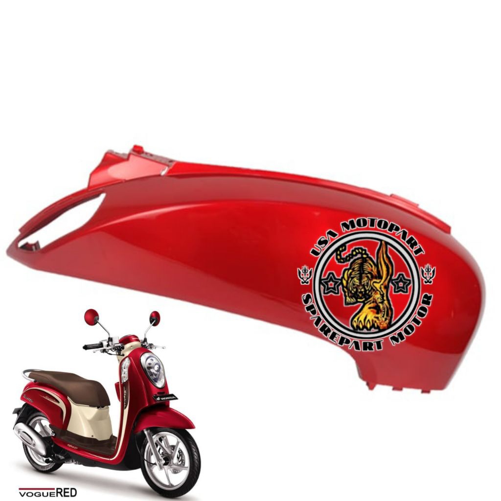 83500-K16-900CSR Cover R Body Samping Kanan Belakang Honda Scoopy Fi 2012 2013 2014 2015 2016 Merah 