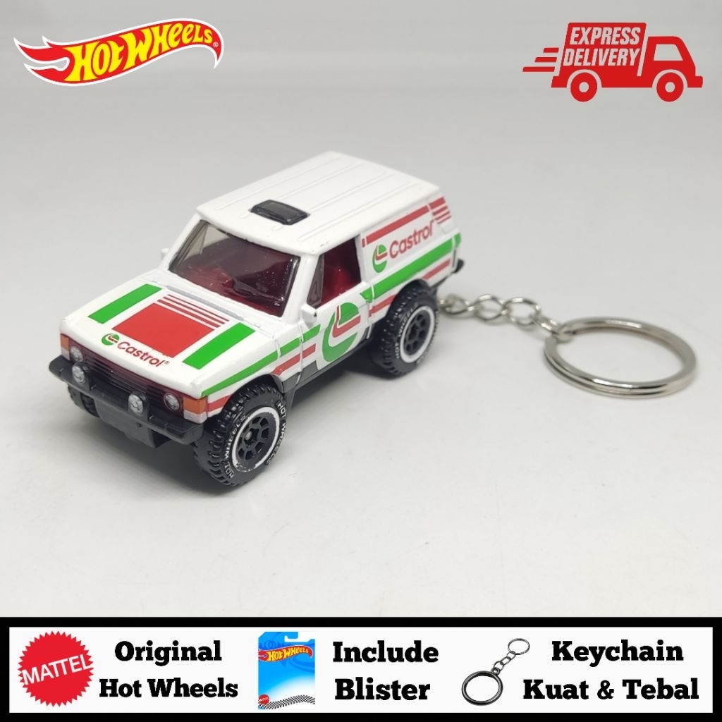 Gantungan Kunci/Keychain Hot Wheels Range Rover Classic Putih Include Card/Blister - KEYCHAIN
