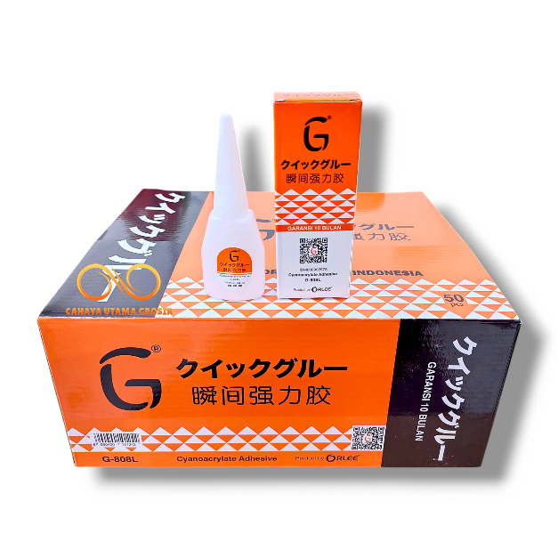 

(PER PACK) LEM G Orange Original By ORLEE Lem Cair Serbaguna Power Glue Kualitas Super G-808L Per Pack Isi 50 Pcs