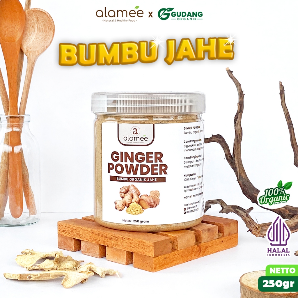 

alamee bumbu organik jahe toples rempah berkualitas yang cocok untuk masakan serbaguna menambah rasa