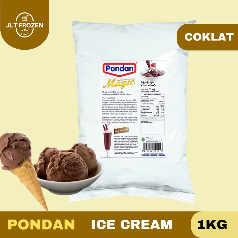 

[oddsolshop] pekanbaru/Pondan Ice Cream Chocolate 1KG Bubuk Es Krim Instan Rasa Cokelat 1000GR