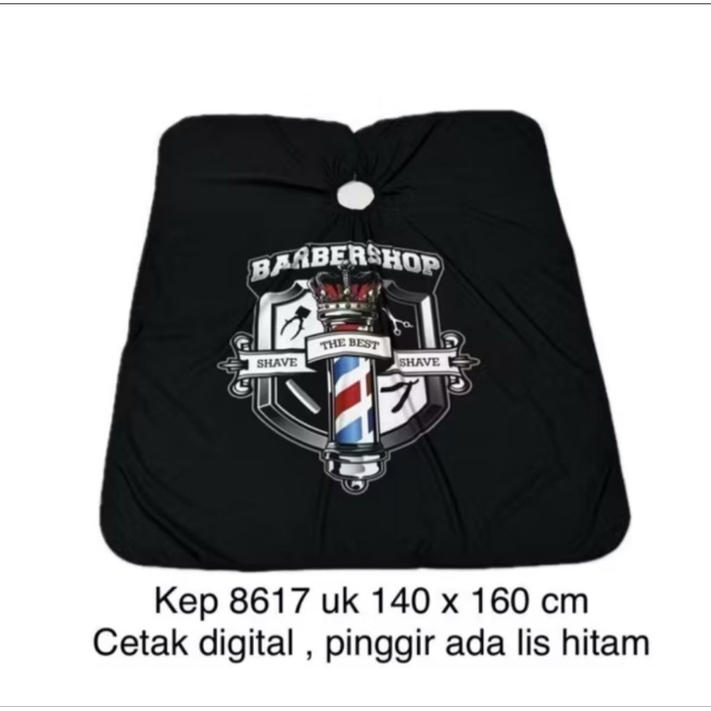 Kip kep kain jubah potong rambut pangkas salon barbershop premium jumbo