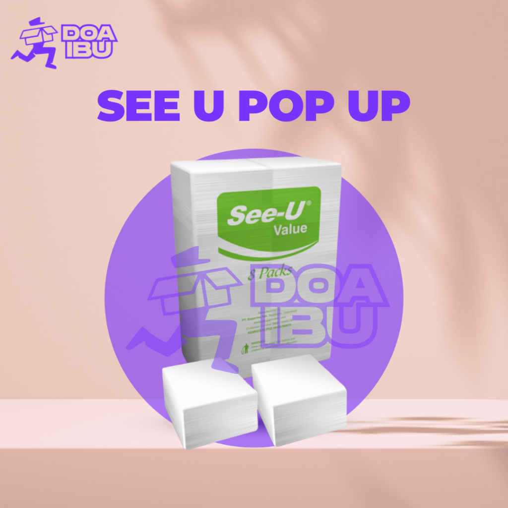 [8 pak] tissue pop up merk see u montana / tissue meja montana pop up kecil / tissue box mini / tiss