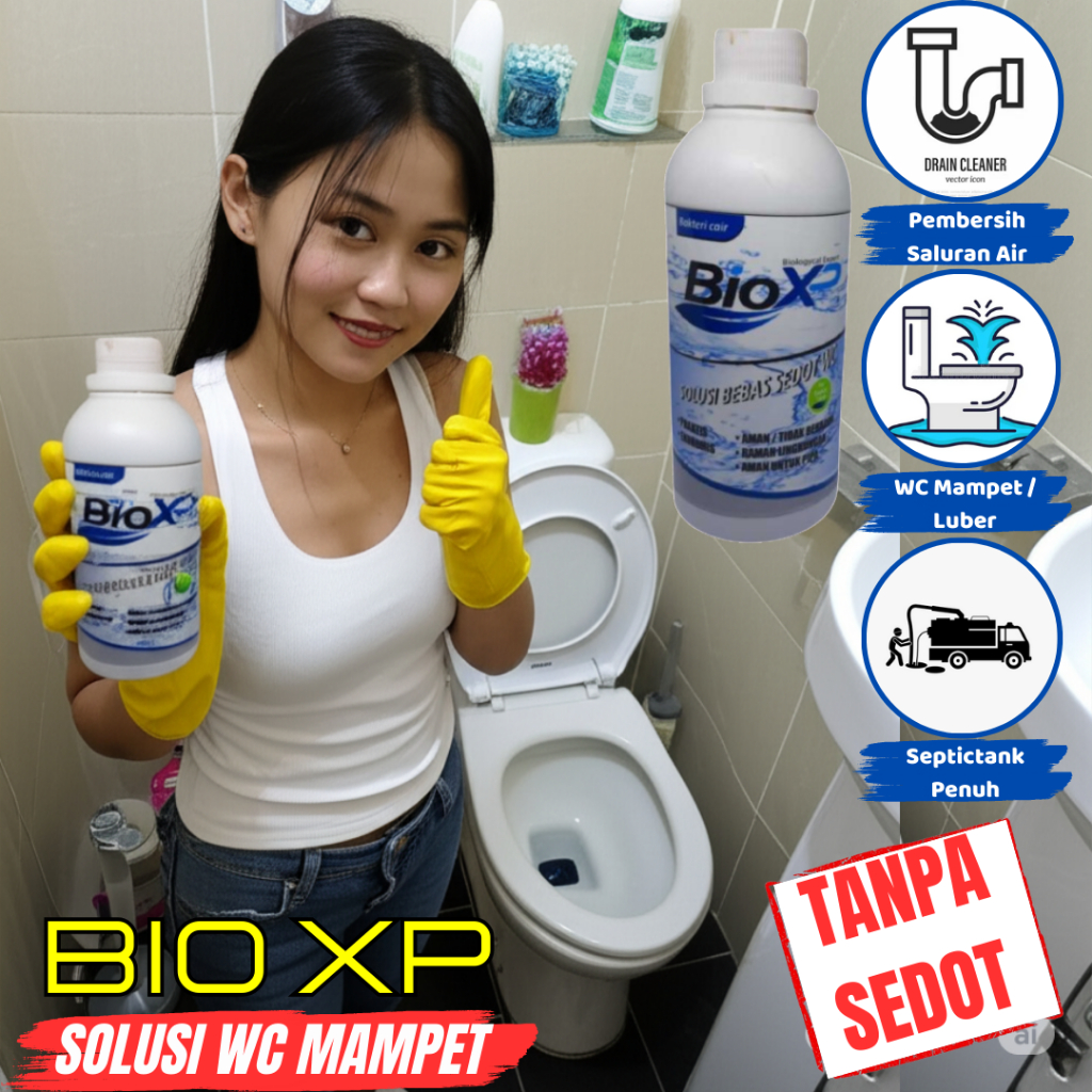 Penguras WC Penuh Mampet Tersumbat Luber  BIO XP Anti Mampet WC Pengurai Limbah organik