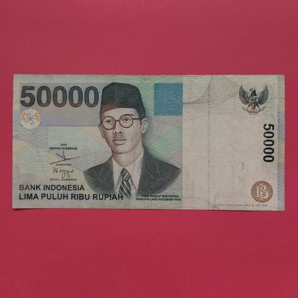 Uang Kuno Kertas Rp 50000 Tahun 1999 UK 001