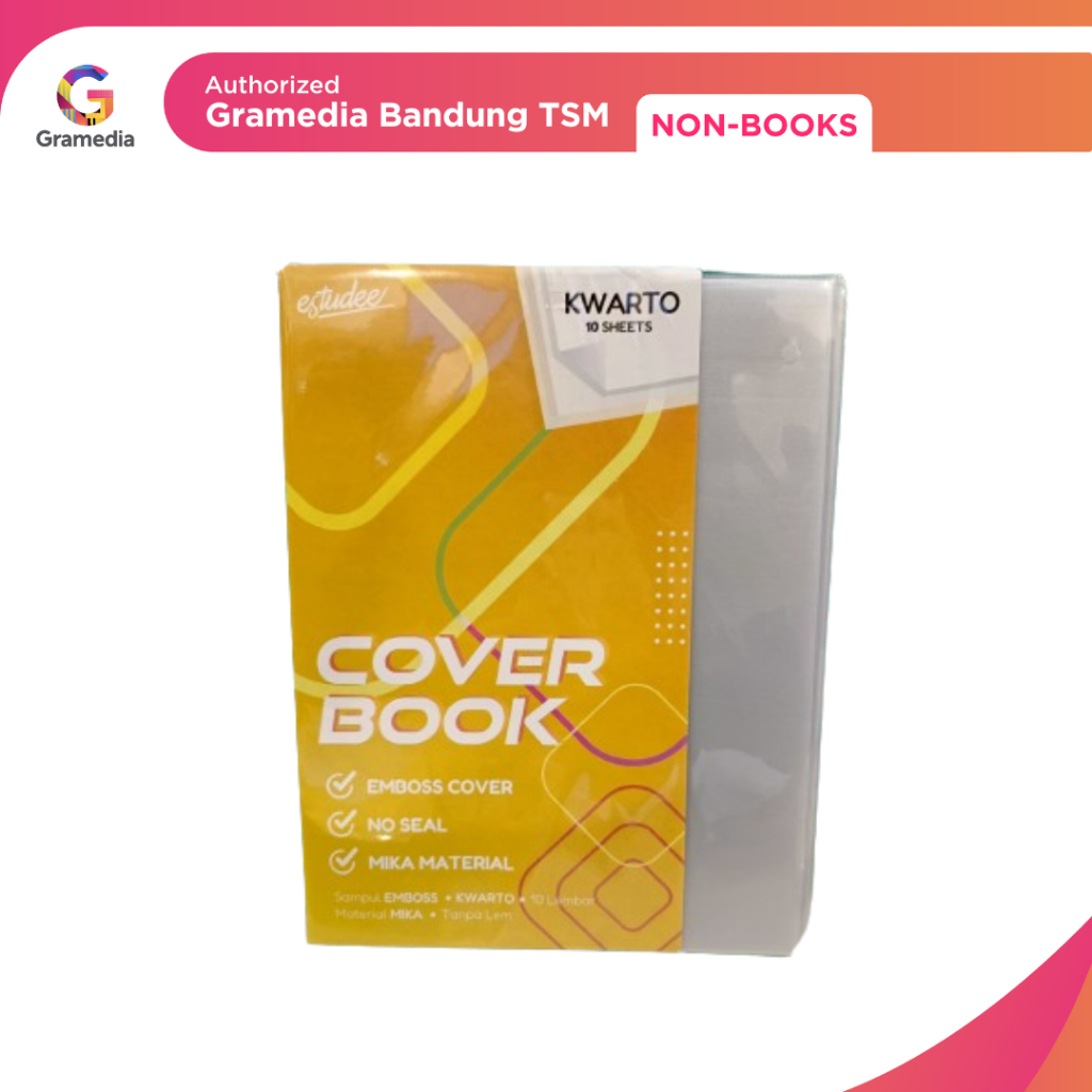 

Gramedia Bandung TSM - Estudee - Sampul Buku Mika Emboss Ukuran Kwarto Isi 10 Pcs