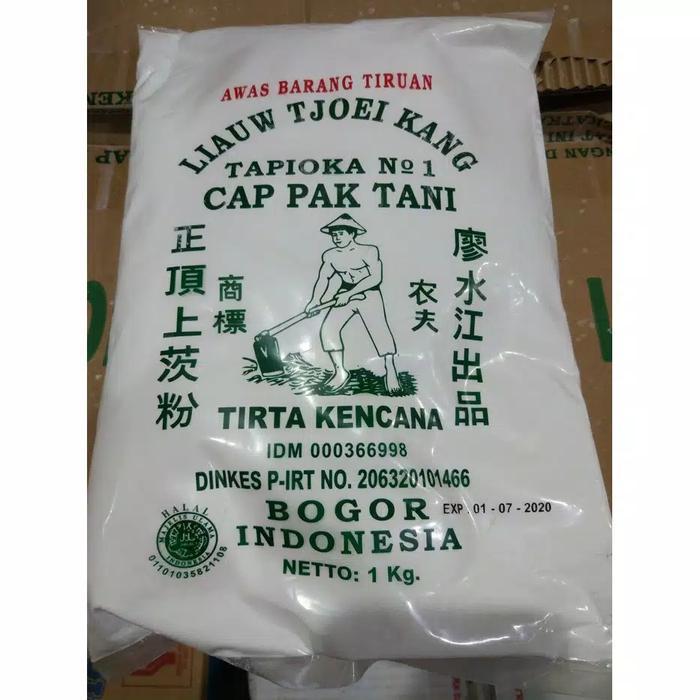 

[oddsolshop] pekanbaru/Liauw Tjoei Kang Cap Pak Tani 1KG Tapioka No 1 Tepung Kanji Tirta Kencana