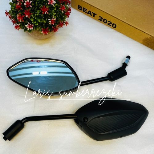 KACA SPION HONDA BEAT 2020 BEAT DELUXE BEAT STREET NEW LED DRAT HONDA ORIGINAL PART
