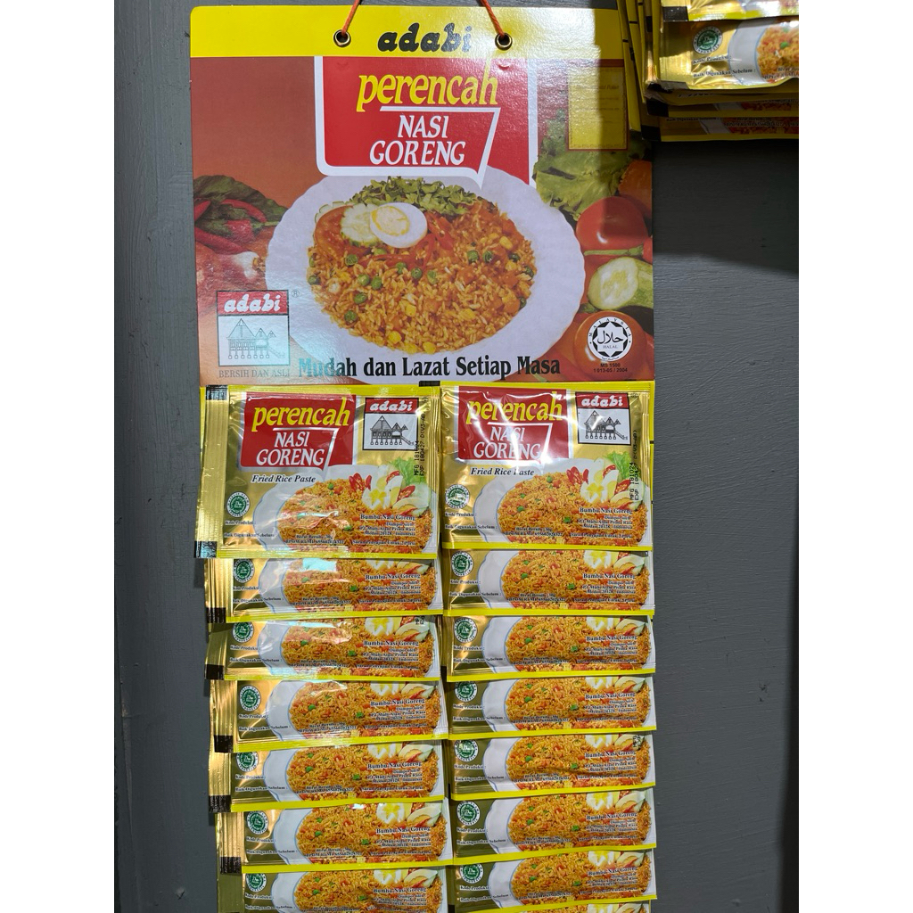 

adabi perencah nasi goreng 1 lembar isi 16 pcs