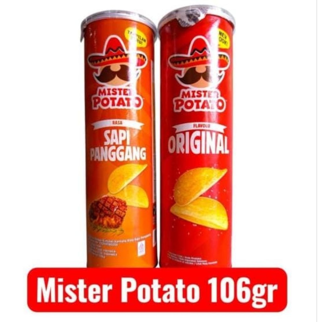

Mister Potato 106 gr Ed Feb 2026| Mr Potato chips keripik kentang