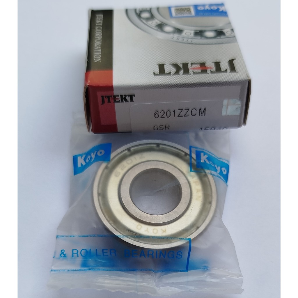 Bearing 6201 Tutup Besi Laher 6201ZZ (ID 12mm, OD 32mm, T 10mm) Laher Roda Depan Beat Vario Scoopy G