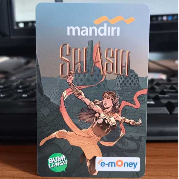 Emoney Mandiri Kartu Etoll Original asli bukan custom edisi BUMI LANGIT SRI ASIH