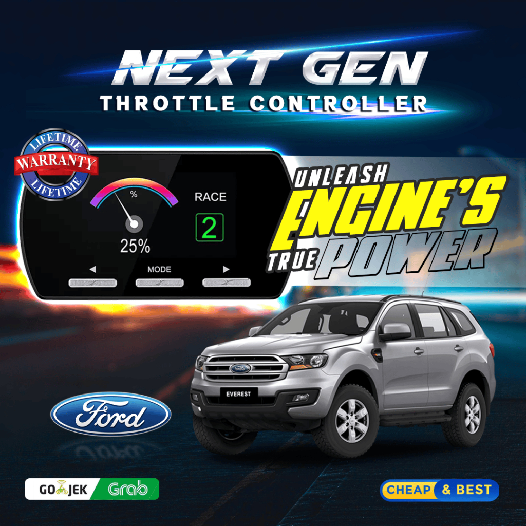 9 DRIVE FORD EVEREST TITANIUM PIGGYBACK NEXT GEN THROTTLE CONTROLLER REMAP