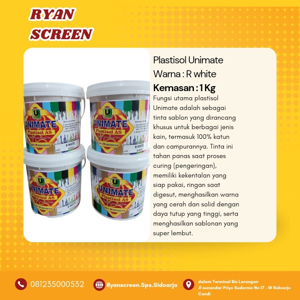 

Plastisol Unimate White