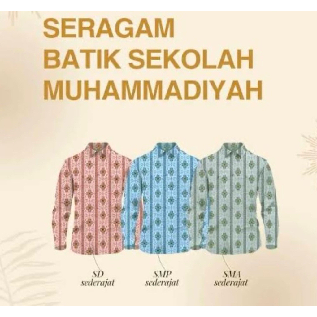 batik seragam SD/MI Muhammadiyah nasional
