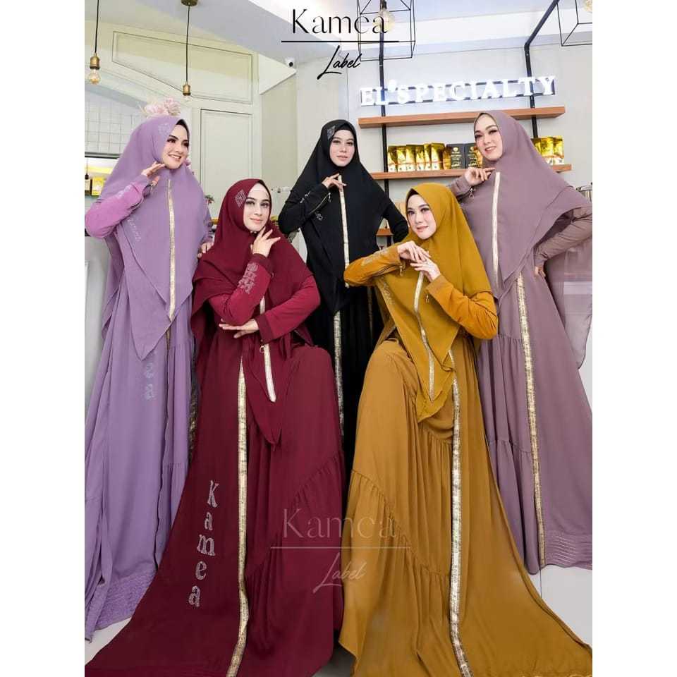 Jamila set / Zaurah set / Husna set / Laluna set / Gamis syari wanita cantik mewah / ORI LABEL KAMEA