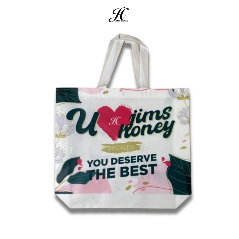 

JIMS HONEY GOODIE BAG BESAR PINK tas belanja shopping bag go green murah kuat bahan spunbond