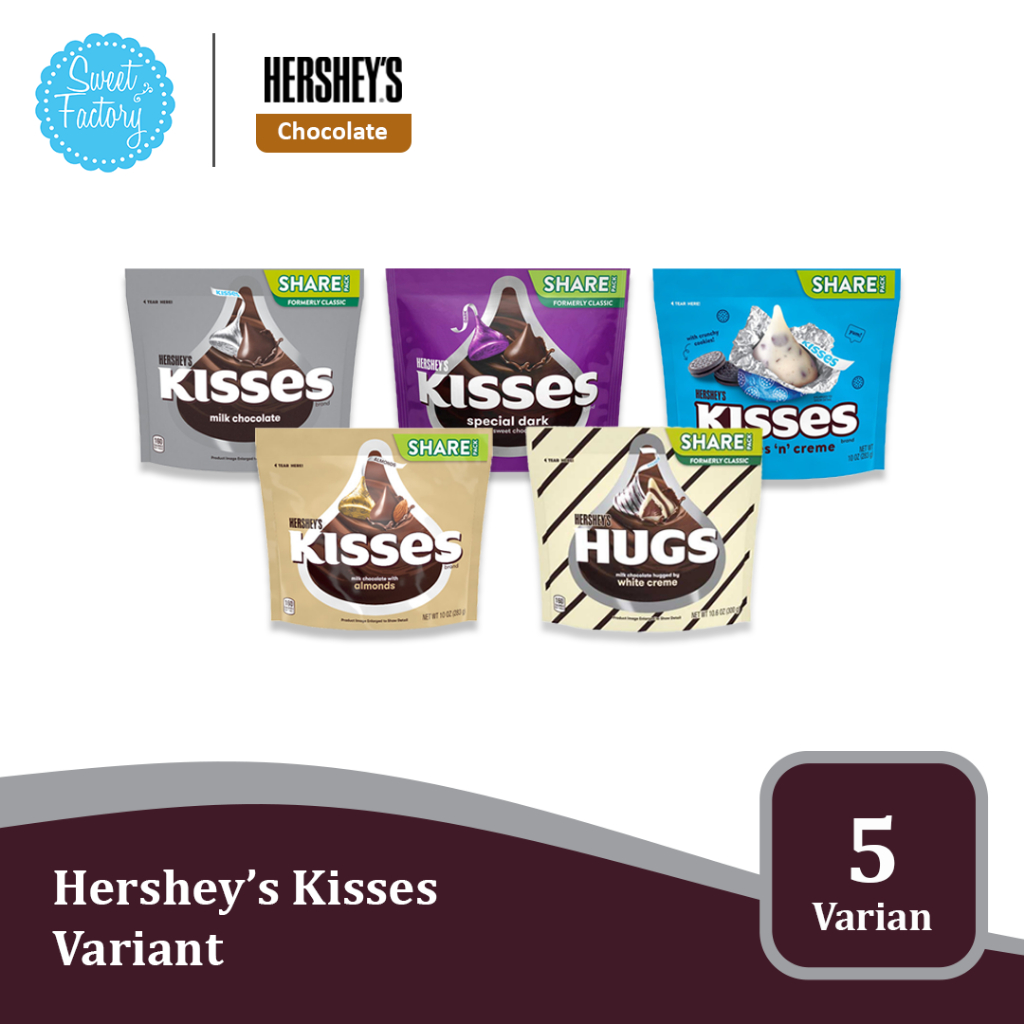 

Hershey's Kisses Chocolate - cokelat hershey impor usa aneka varian