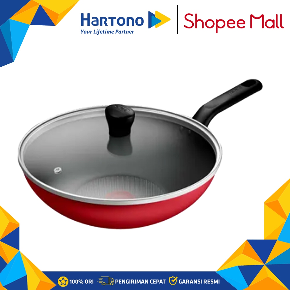 Tefal Wajan Penggorengan Ruby Wokpan 32cm B8659495