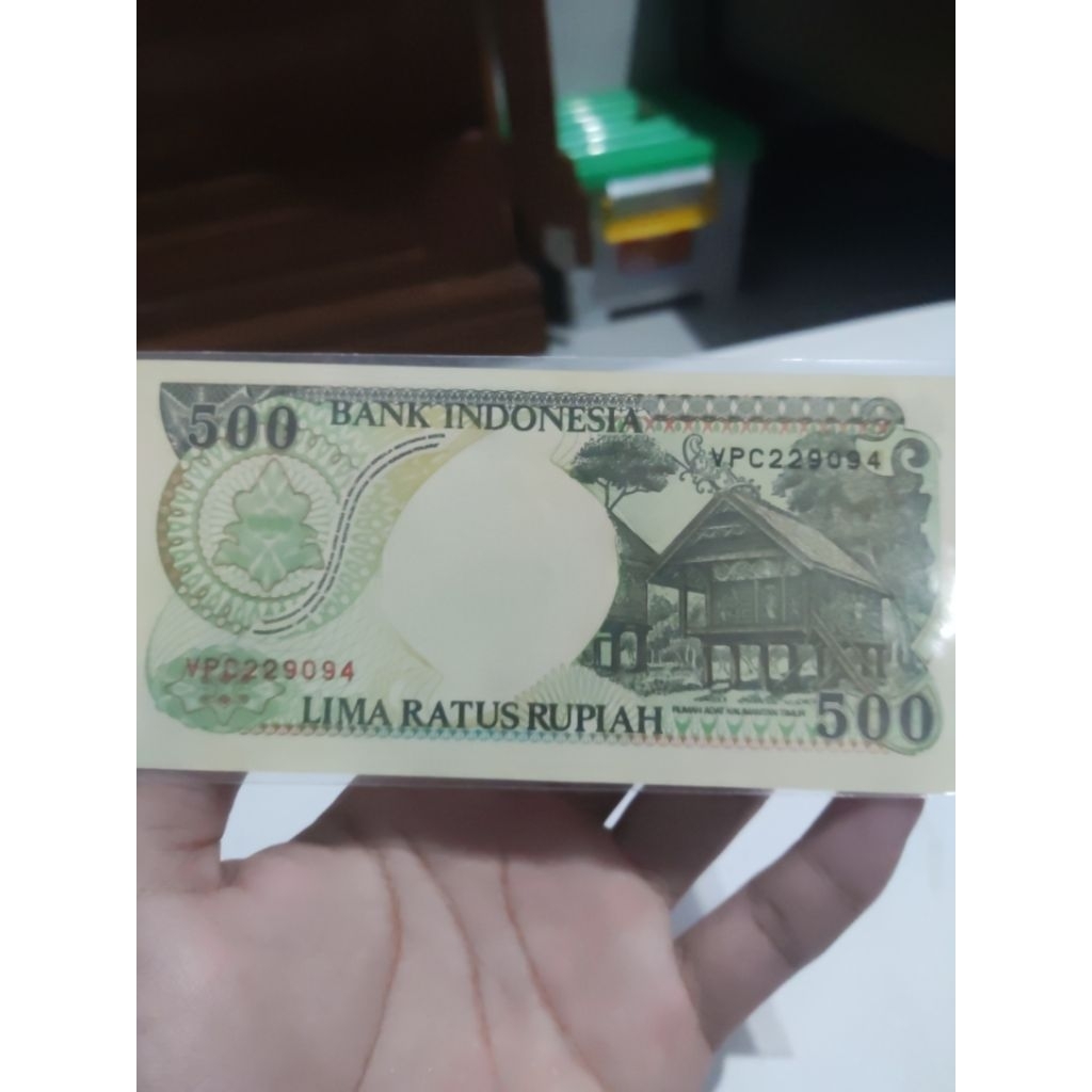 uang kuno 500 kertas orang utan