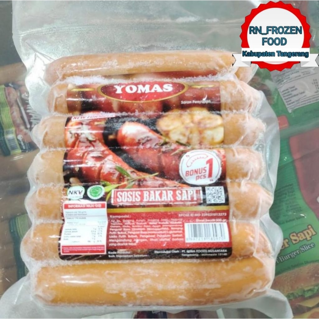 

YOMAS SOSBAK AYAM JUMBO 6's Kemasan 500gr