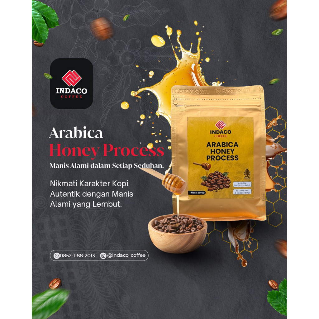 

Arabica Honey Process 250gr Halus