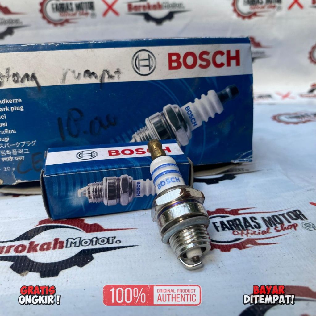 BUSI BOSCH WS7F BUSI MESIN POTONG RUMPUT ORIGINAL BOSCH