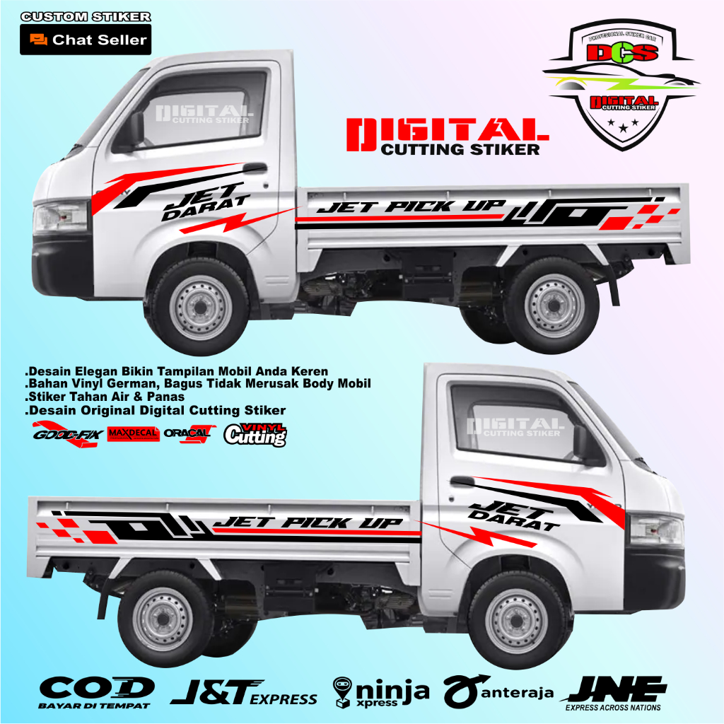 NEW Sticker mobil pickup carry stiker sticker mobil pick up suzuki new carry terbaru