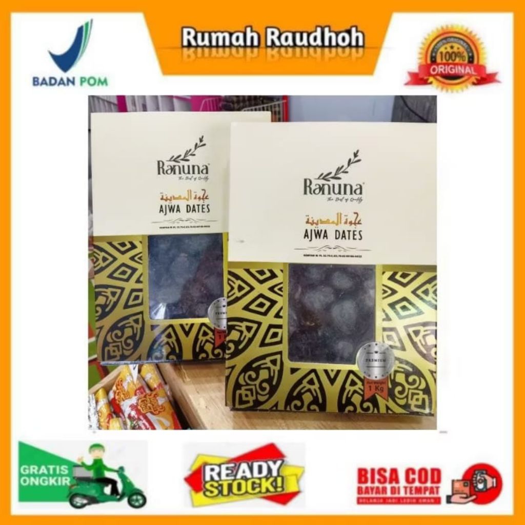

KURMA AJWA RANUNA PREMIUM ORGANIC 1 KG