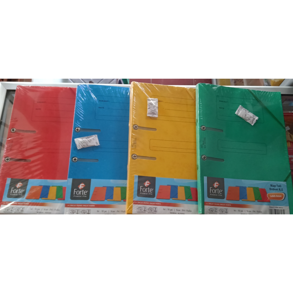 

Forte Map Tali Ordner CUCI GUDANG 1 Pack/10Pcs - Ukuran F4/Folio - Kualitas Premium