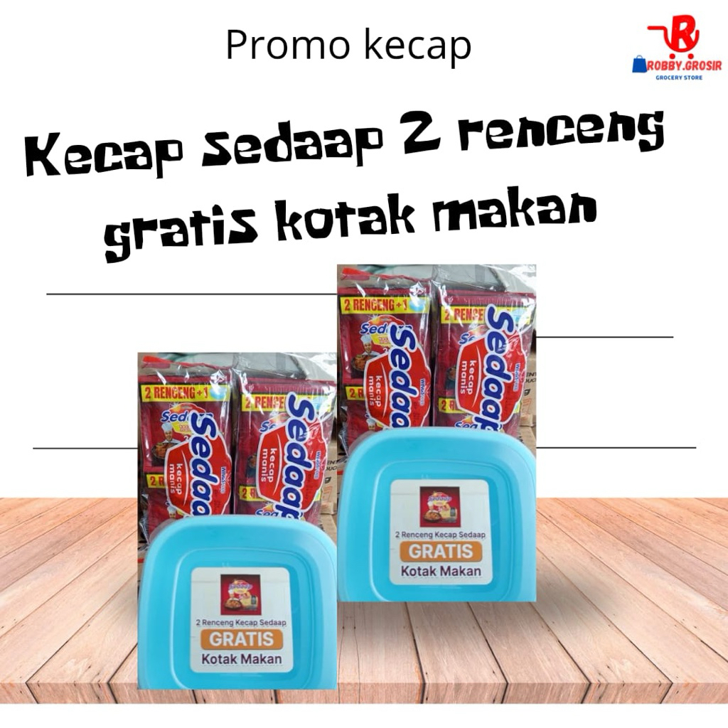 

kecap sedaap 2 renceng gratis kotak makan