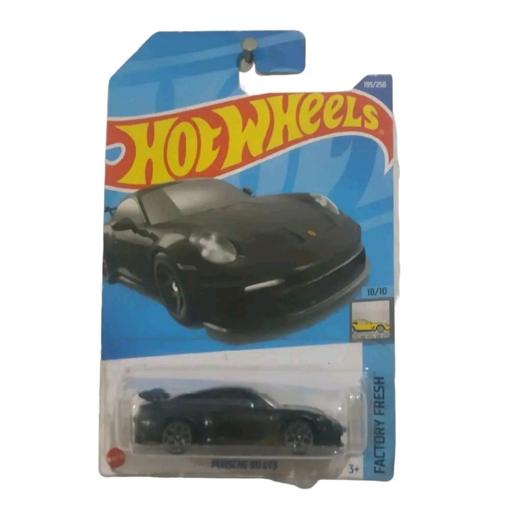 Hot Wheels Porsche 911 GT3 Black hitam