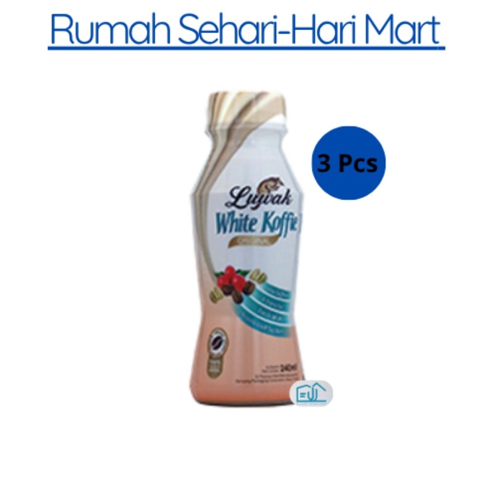 

Luwak White Koffie Original 220mL Botol – Isi 3 pcs | Minuman Kopi Siap Minum