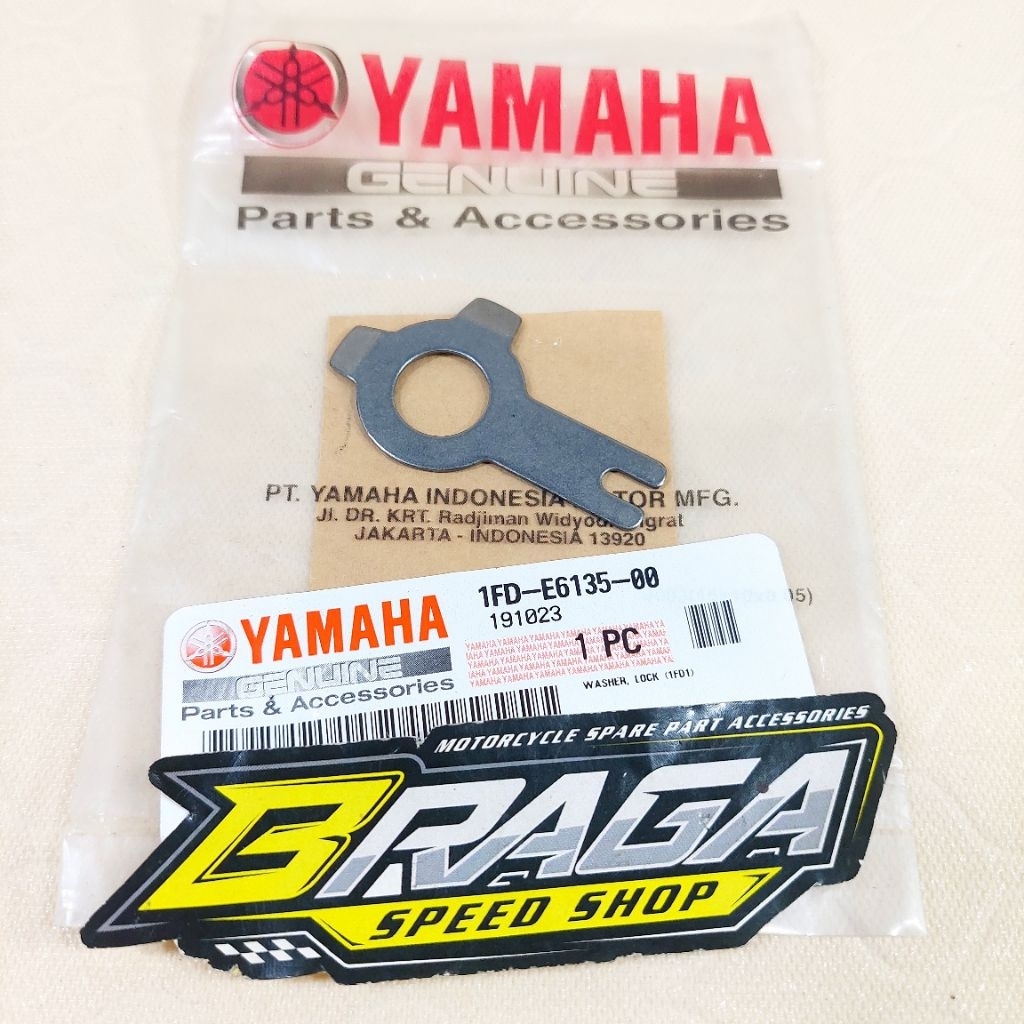 Washer Lock Plat Kleman Pengunci Mur Rumah Kopling VEGA FORCE Fi Injeksi YGP ASLI ORIGINAL YAMAHA 1F
