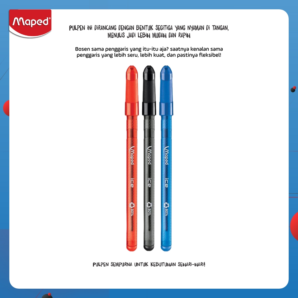 

Maped Pen Ball Cap Green Ice (satuan)