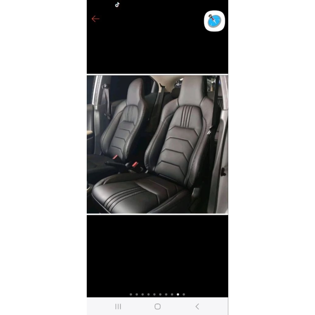 Sarung jok mobil Brio 2014 full set 2 baris