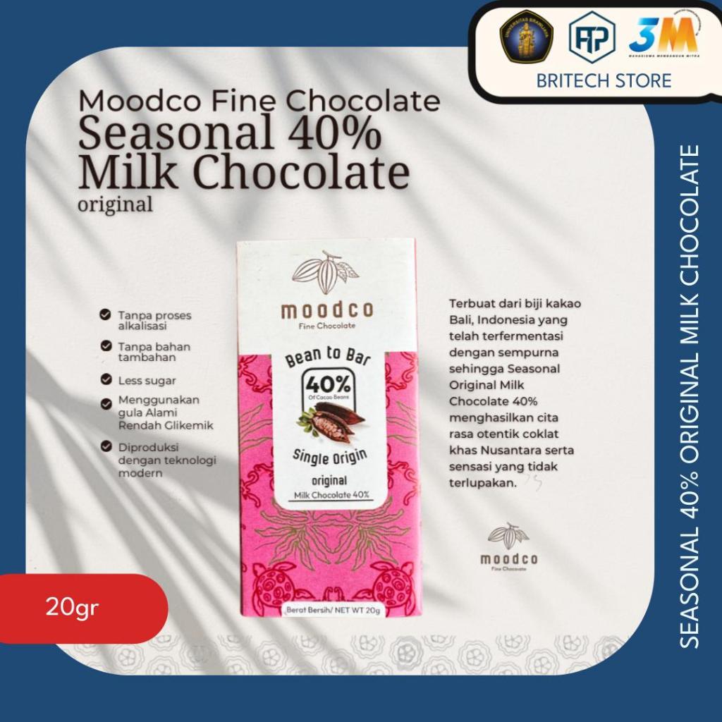

MOODCO Seasonal 40% Milk Chocolate Bar | 20 gram | Fine Chocolate