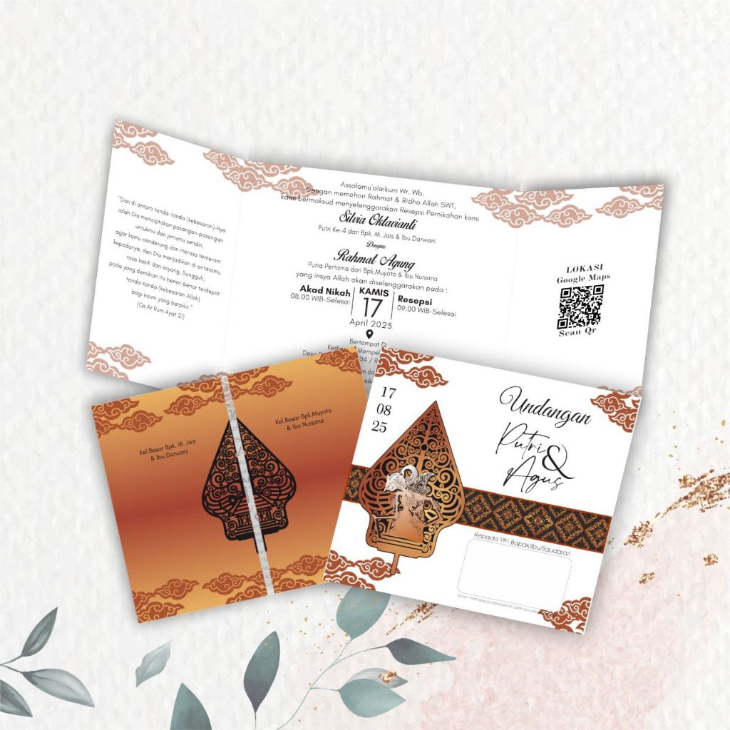 Undangan pernikahan dan ngunduh mantu