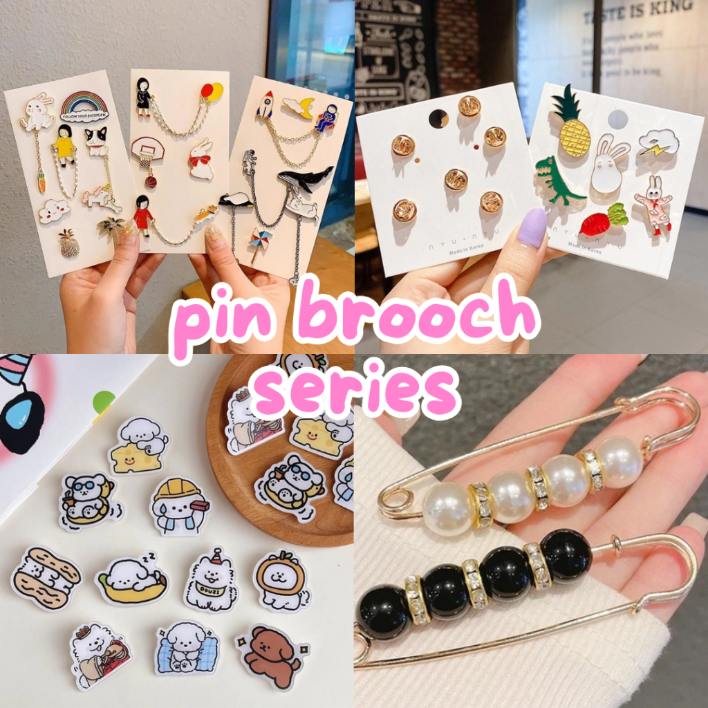 Joi.Street - [HARGA GROSIR] Pin Motif Lucu, Bros Pin Hiasan Tas, Pin Bross Cartoon, Aksesoris Fashio